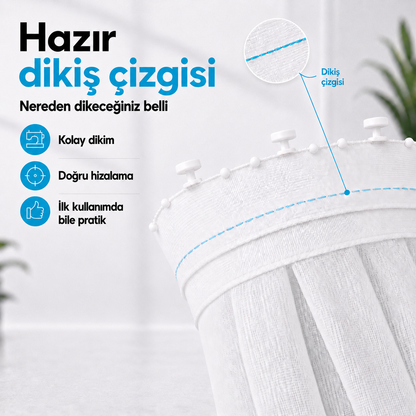 Rayında™ Perde Takmak, Artık Fermuar Çekmek Kadar Kolay