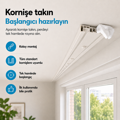 Rayında™ Perde Takmak, Artık Fermuar Çekmek Kadar Kolay